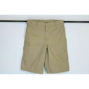 Mills Uniform Co. Brown Flat Front Cargo Shorts Men's Size 30